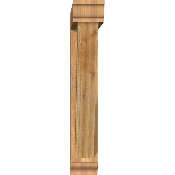 Traditional Traditional Rough Sawn Bracket W/ Offset Brace, Western Red Cedar, 6W X 32D X 36H